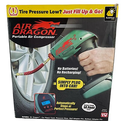#ad Air Dragon Portable Air Compressor Digital Display Plug In Car Power Supply 12V $36.78