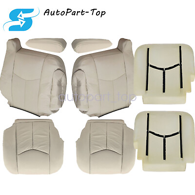 #ad Driver Passenger Seat Cover Armrest Cover Tan For 2003 2006 Cadillac Escalade $41.19