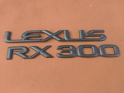 #ad LEXUS BLACK RX 300 EMBLEM $22.50