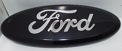 #ad FORD BLACK EMBLEM 9 INCH OVAL LOGO Front Grille Tailgate Badge 1999 16 New $18.99