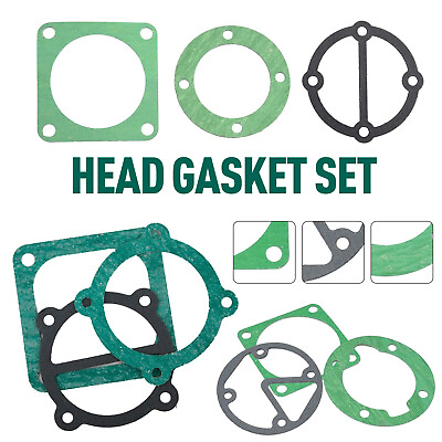 #ad New Head Gasket Set For Air Compressor Replacement Tools Valve Plate Gaskets83hg $5.99