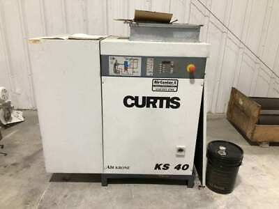 #ad #ad Curtis Toledo KS 40 40HP Rotary Screw Air Compressor 125PSI 169CFM 3PH 16218hrs $7499.99