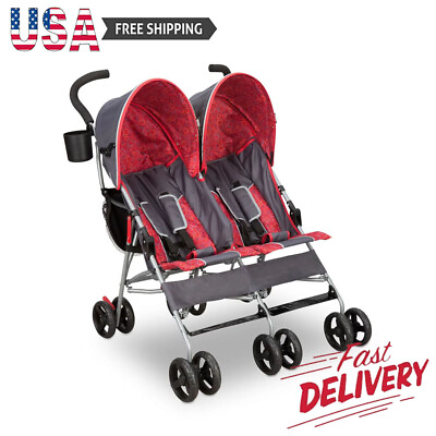 #ad Lx Side Double Convenience Stroller Adequate Storage Space Parental Cup Holder $101.93