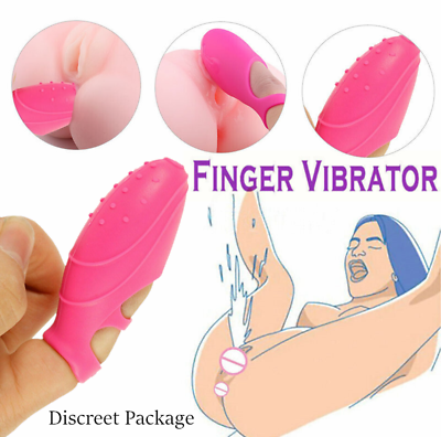 #ad Finger Vibrator Clitoris G Spot Stimulator Massager Sex Toy For Women Men Adult $5.97