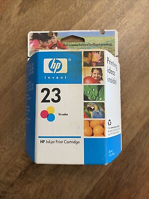 #ad HP Hewlett Packard genuine 23 tri color ink cartridge NIB Expired $9.99