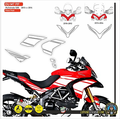 #ad Graphic Adhesives Compatible Motorcycle DUCATI Multistrada 1200 2010 2014 $89.55