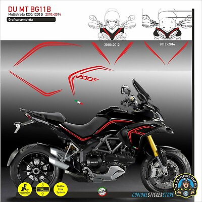 #ad Graphic Adhesives Compatible Motorcycle DUCATI Multistrada 1200 S 2010 2014 U MT $87.13