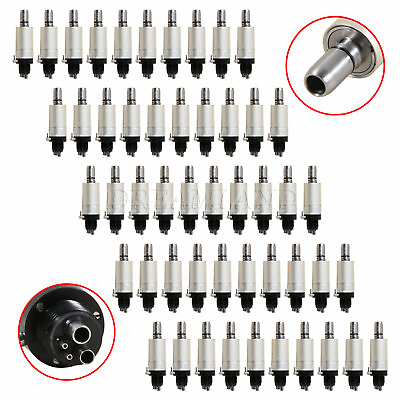 #ad 50PC NSK Style Dental Low Speed Air Motor Handpiece 4 Hole 1:1 Ratio $735.78