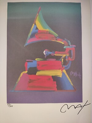 #ad COA Peter Max Painting Print Poster Wall Art Signed Pop Art Unframed $74.95