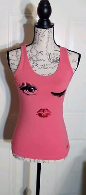 #ad Guess Junior Girl#x27;s Top Size S Color Pink $8.99