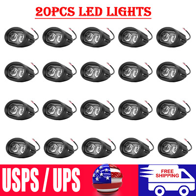 #ad 20pcs 20W LED Forklift Truck Blue Warning Lamp Safety Working Offroad Spot Light $170.00