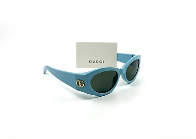 #ad Gucci GG1401S 004 Blue Original Sunglasses New 53 19 130 $265.00