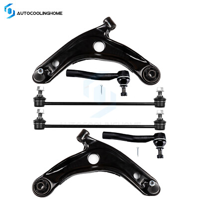 #ad Front Lower Control Arms Outer Tie Rods Sway Bars for 2007 2014 Toyota Yaris $68.99