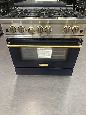 #ad Blue Star 36 inch Freestanding Natural Gas Range with 6 Open Burners RNB366BV2C $8150.00