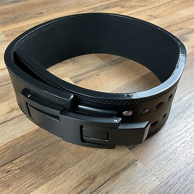 #ad 13 mm Lever Weight Lifting Belt Powerlifting Gym Double Prong Belt 31” 37” $19.95