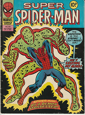 #ad UK Comic: Super Spider Man #257 Marvel Comics International 1978 quot;Classic Coverquot; AU $14.95