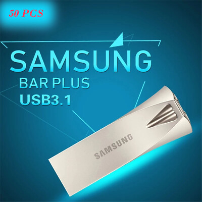 #ad 50PCS Silver Samsung BarPlus 16GB USB 3.1 Flash Drive Memory Thumb Storage UDisk $316.19