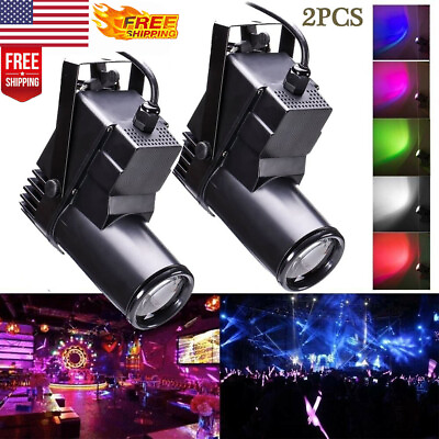 #ad 2PCS 50W RGBW LED Stage Lighting Beam DMX Show Party Disco DJ Pinspot Light $49.99