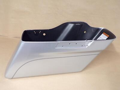 #ad AAA HARLEY Saddlebag Bottom Right Side Tour Models 14 amp; Later Silver Flake 17425 $379.64