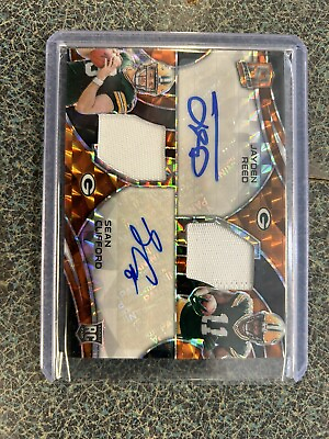 #ad Jayden Reed Sean Clifford 2023 Spectra Orange Dual Patch Auto 15 Packers $119.99