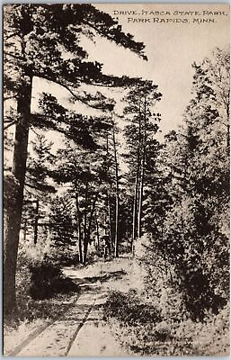 #ad Drive Itasca State Park Park Rapids Minnesota Wooded Area Hiking Trail Postcard $9.86