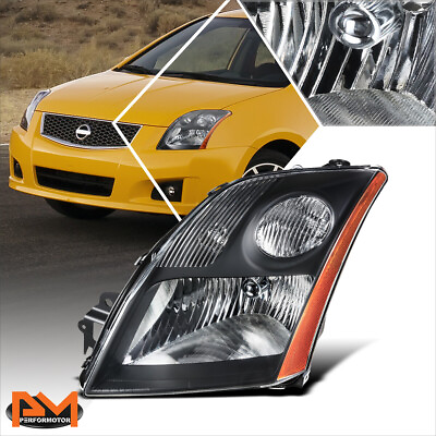 #ad For 07 09 Nissan Sentra 2.5L Factory Style Left Driver Side Headlight Lamp Black $67.89