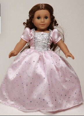 #ad 18 Inch Pink Princess Doll Dress fits American Girl Doll or Our Generation $11.95