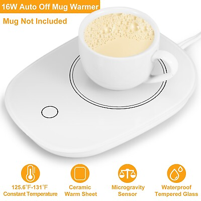 #ad Coffee Cup Warmer Electric Mug Tea Milk Heater Pad Mat Office Home Auto Shut Off $11.41