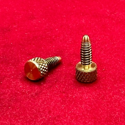 #ad Solid Brass Knurled Thumb Screw 6 32 UNC Tapered Tip Qty 25 $12.99