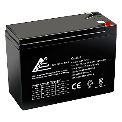 #ad #ad NEW 12V 10AH SLA Battery Replaces HGL10 12 CB10 12 $28.99