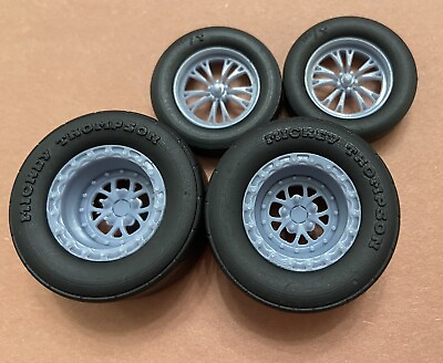 #ad Resin 17 15 Scale inch Weld V Series Drag Wheels With Cheater Slicks 1 24 1 25 $17.99