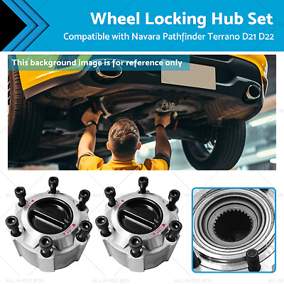 #ad Wheel Locking Hub Set Suitable for Navara Pathfinder Terrano D21 D22 90 16 $124.78
