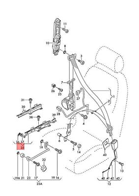#ad Genuine AUDI VW seat belt tensioner igniter 5G4857620 $117.17