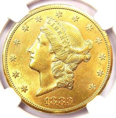 #ad 1883 CC Liberty Gold Double Eagle $20 Coin NGC Uncirculated Detail UNC MS $6550.25