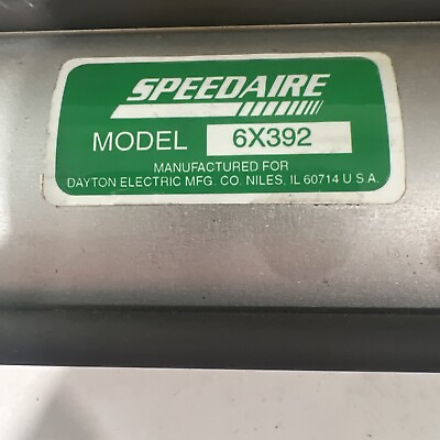 #ad Speedaire 6X392 Air Cylinder 2 1 2 In Bore 8 In Stroke Nfpa Double Acting $275.00