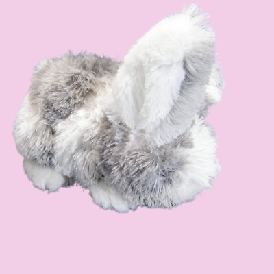 #ad Dan Dee Easter Bunny 14quot; Fuzzy Gray Long Ear Rabbit Plush Stuffed Animal LN $18.85
