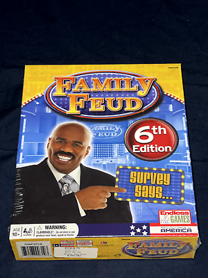 #ad New Family Feud 6th Edition Competition Game Show Home Edition Endless Games $12.99