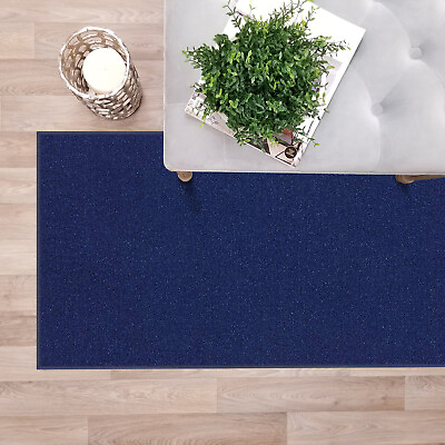 #ad #ad Custom Size NAVY BLUE Stair Hallway Runner Rug Rubber Back Non Skid 22quot; 26quot; 31quot; $160.99
