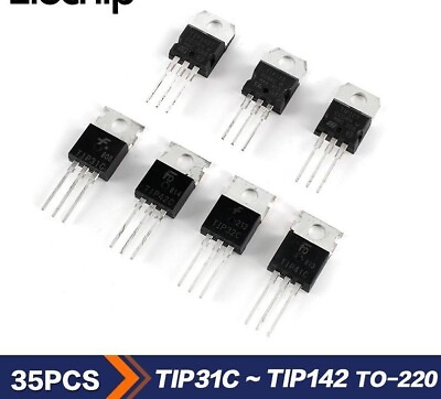 #ad Universal Transistor Set DIP 7 Values TIP31C to TIP42 TO220 Assortment Kit 35Pcs $9.74