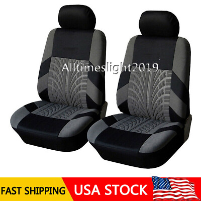 #ad Universal Auto Seat Covers Full Set For Car Truck SUV Van Front Rear Protector T $28.95