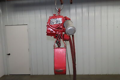 #ad Chicago Pneumatic 1 4 Ton 500Lb Power Vane Air Chain Hoist 10#x27; Lift w Pendant $849.99