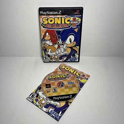 #ad Sonic Mega Collection Plus PS2 PlayStation 2 Complete CIB Good Condition NICE $3.99