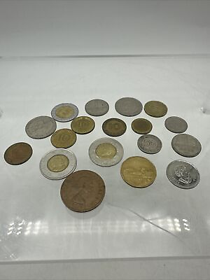 #ad 18 Vintage International Coins From 1940’s To Present $29.99