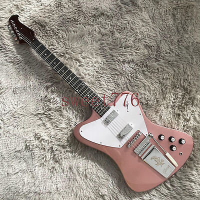 #ad Pink Firebird Electric Guitar HH Pickups 6 Strings Mahogany Bodyamp;Neck Solid Body $345.00