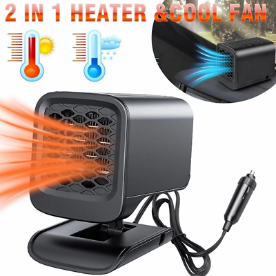 #ad 2in1 Foldable Electric Space Heater Hot Air Fan for In outdoor Car Camping Tent $14.41