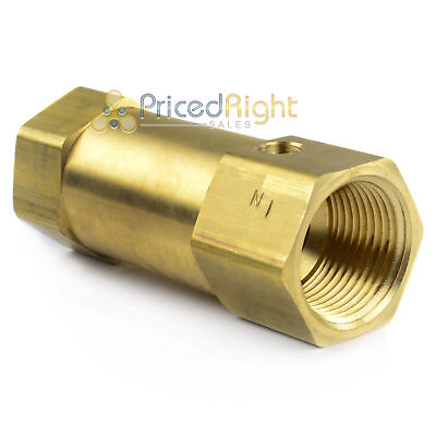 #ad 1quot; x 1quot; Female NPT In Line Air Compressor Check Valve Inline Brass Compressed $48.95