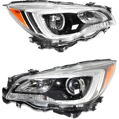 #ad Headlight Assembly Set For 15 17 Subaru Legacy Outback Left Right CAPA With Bulb $310.60