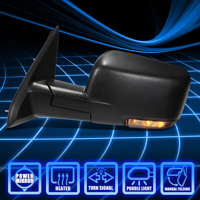 #ad For 09 16 Ram LEFT Side Power HeatedLED Signal w Temperature Sensor View Mirror $108.99