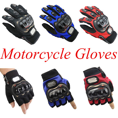 #ad PRO BIKER Tactical Motorbike Racing Riding Shock proof Full Half Finger Gloves $12.98
