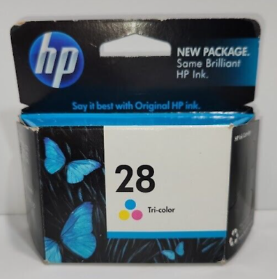 #ad NOS Hewlett Packard Genuine HP 28 Tri color Ink Cartridge Warranty ended 2011 $14.24